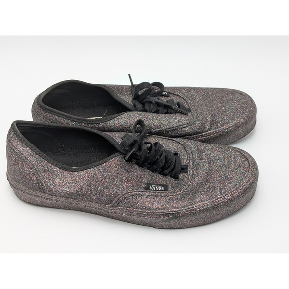 Vans Shoes - Vans Authentic Sneakers Women 8.0 Multi Glitter Black Low Top Sparkle Skater